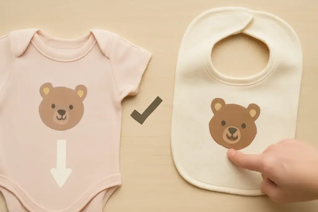 Qual è la differenza tra stampa e ricamo su prodotti infanzia personalizzati? Scegli la tecnica migliore