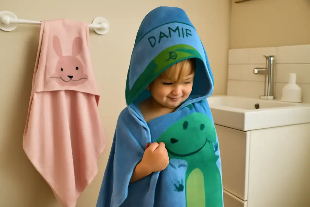 Teli bagno per bambini personalizzati: l’aspetto che migliora l’igiene e il comfort