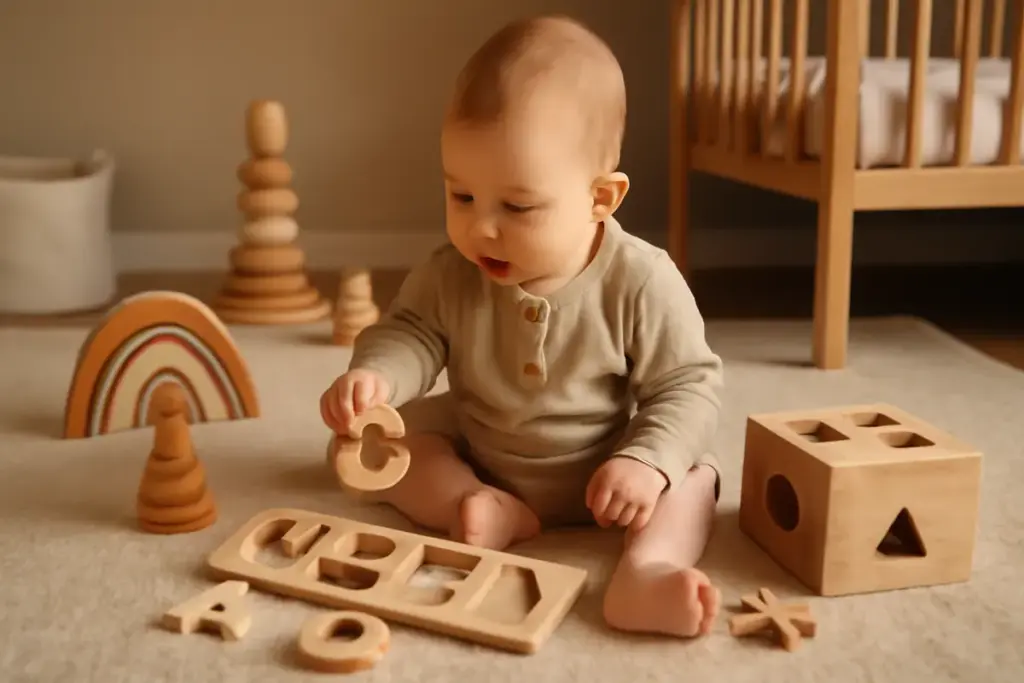 I vantaggi educativi dei giochi in legno personalizzati: stimola la creatività fin dai primi mesi