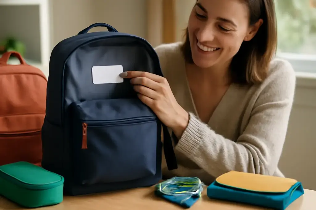 Perché le etichette personalizzate fanno la differenza su zaini e accessori: facilita la vita ai genitori