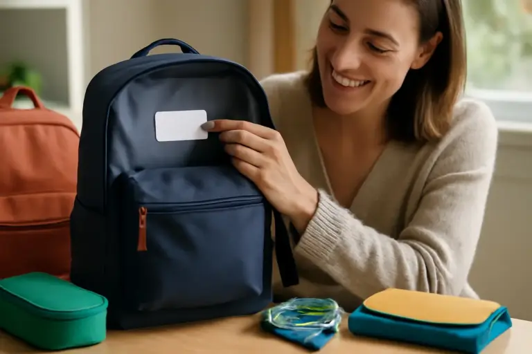 Perché le etichette personalizzate fanno la differenza su zaini e accessori: facilita la vita ai genitori