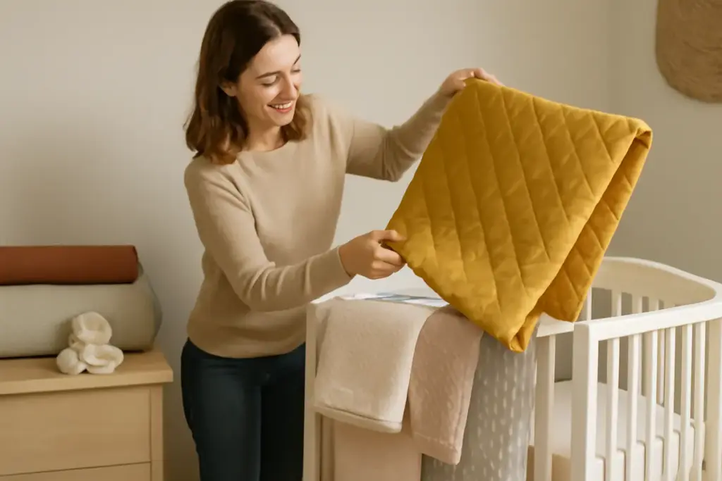 Come scegliere una copertina personalizzata per la culla: materiali e dettagli da considerare