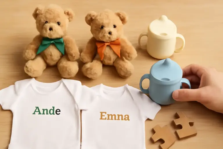 Stai cercando idee regalo per gemelli? Personalizzazioni che aiutano a riconoscere ogni oggetto