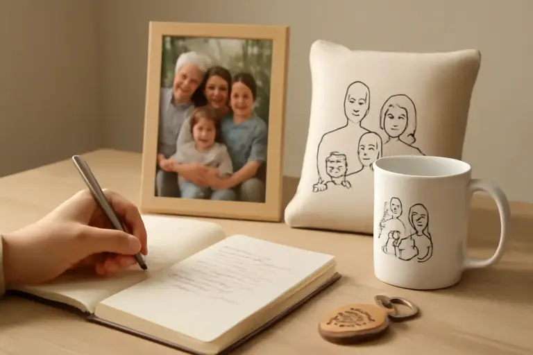 Scrivere i ricordi di famiglia su prodotti personalizzati: idee semplici per tenerli sempre vicino