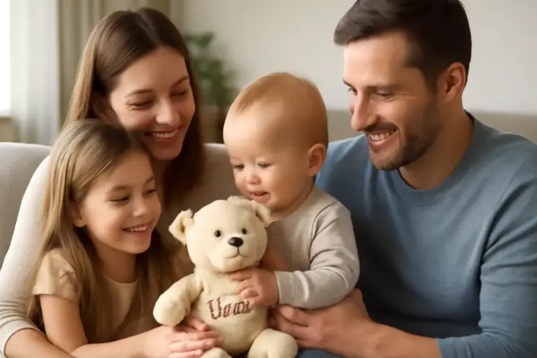 Storie di una famiglia e peluche personalizzati: come i piccoli trovano il loro primo amico speciale